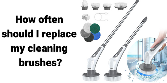 How often should I replace my cleaning brushes?
