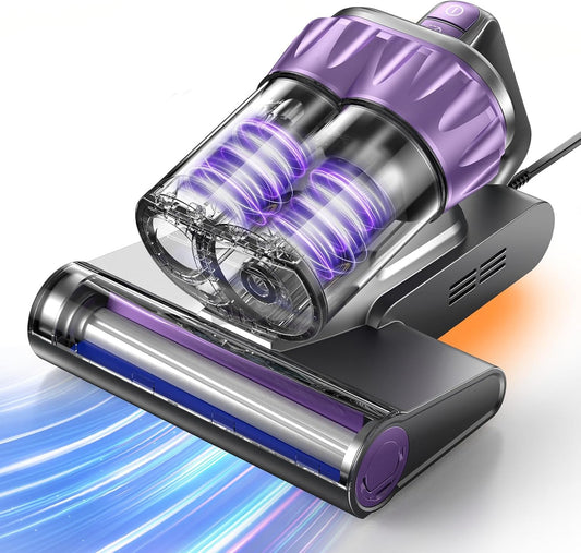 Mattress Vacuum Cleaner 20Kpa Bed Vacuum Cleaner with Smart Dust Sensor,UV-C Light,HEPA Filter,150°F Heat,500W Powerful Handheld,for Pet Hair,Sofa,Couch Crib Gift Ideas for Women