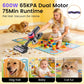 Cordless Vacuum Cleaner,75Min Runtime,600W 65KPA Dual Motor Pet Hair Vacuum for Home with AI Auto Suction,Stick Vacuums with Self-Standing Design,for Carpet,Hardwood Floors,Valentine's Day Gift Ideas