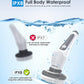 Electric Spin Scrubber, Airpher 10 in 1 Cordless Cleaning Brush IPX8 with 9 Replaceable Brush Heads and 4 Section Removable Rod
